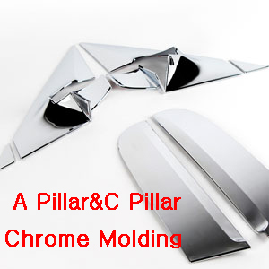 [ Sportage R auto parts ] A Pillar +C Pillar Chrome Molding Made in Korea